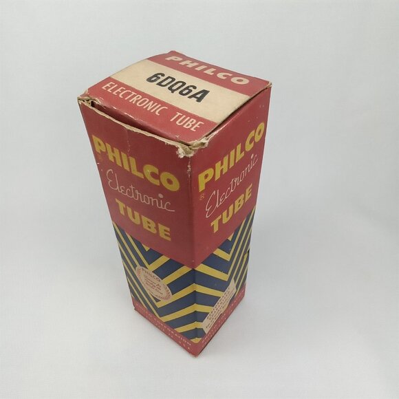 Mid Century Electronic Tube With Box Philco Model 6DQ6A NOS NIB 1950s - Picture 8 of 12